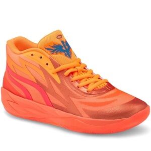 PUMA Men’s Mb.02 X Supernova Basketball Sneakers Shoes - Orange